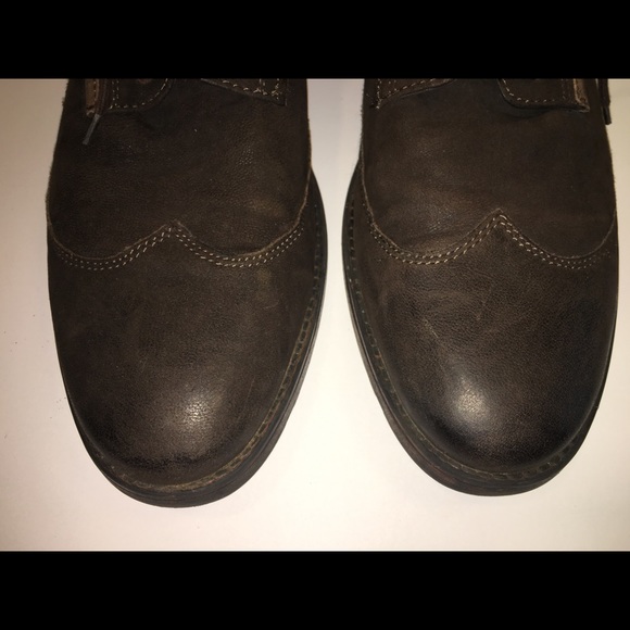 Men’s Clark’s suede wingtip brogues size 11.5 - Picture 3 of 8